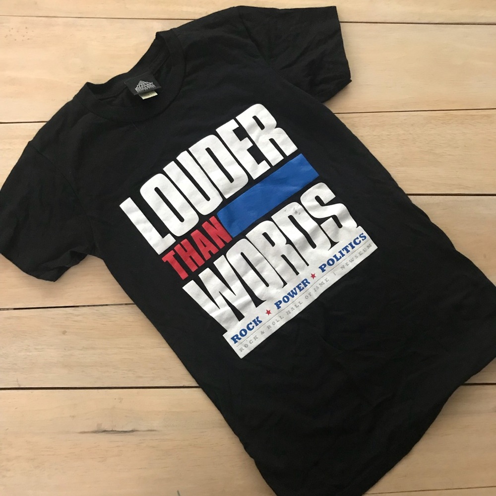 Rock & Roll Louder Than Words Vintage Tee